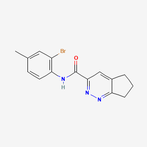 molecular formula C15H14BrN3O B2785464 N-(2-Bromo-4-methylphenyl)-6,7-dihydro-5H-cyclopenta[c]pyridazine-3-carboxamide CAS No. 2415463-58-8