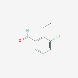 molecular formula C9H9ClO B2785466 3-Chloro-2-ethylbenzaldehyde CAS No. 1289030-85-8