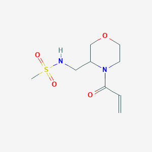 N-{[4-(prop-2-enoyl)morpholin-3-yl]methyl}methanesulfonamide