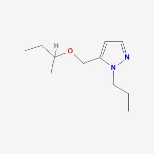 molecular formula C11H20N2O B2785495 5-(sec-butoxymethyl)-1-propyl-1H-pyrazole CAS No. 1856098-96-8