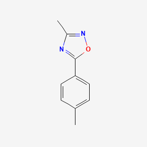 molecular formula C10H10N2O B2785513 3-Methyl-5-(4-methylphenyl)-1,2,4-oxadiazole CAS No. 122503-24-6