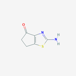 2-amino-4H,5H,6H-cyclopenta[d][1,3]thiazol-4-one
