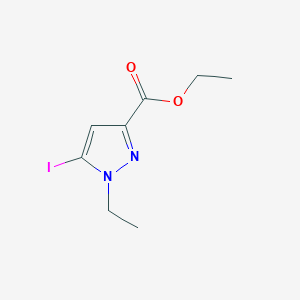 molecular formula C8H11IN2O2 B2785537 Ethyl 1-ethyl-5-iodopyrazole-3-carboxylate CAS No. 2226181-64-0