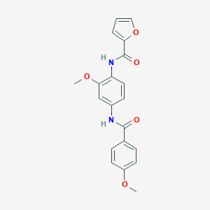 N-{2-methoxy-4-[(4-methoxybenzoyl)amino]phenyl}-2-furamide