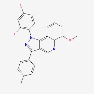 molecular formula C24H17F2N3O B2785578 1-(2,4-difluorophenyl)-6-methoxy-3-(4-methylphenyl)-1H-pyrazolo[4,3-c]quinoline CAS No. 932464-09-0