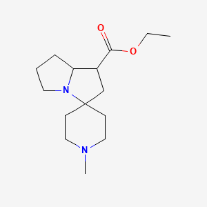molecular formula C15H26N2O2 B2785583 Ethyl 1-methylhexahydrospiro[piperidine-4,3'-pyrrolizine]-1'-carboxylate CAS No. 890091-76-6