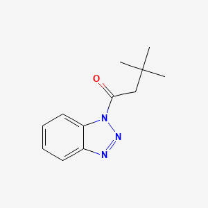 molecular formula C12H15N3O B2785593 1-(1H-1,2,3-Benzotriazol-1-yl)-3,3-dimethylbutan-1-one CAS No. 55889-34-4