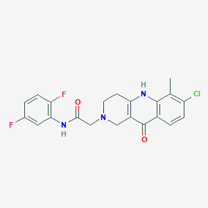 molecular formula C21H18ClF2N3O2 B2785595 3-methyl-6-({4-[(3-methylphenoxy)acetyl]piperazin-1-yl}sulfonyl)-1,3-benzothiazol-2(3H)-one CAS No. 1251566-54-7