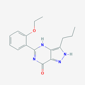 molecular formula C16H18N4O2 B027856 5-(2-乙氧基苯基)-3-丙基-1,6-二氢-7H-吡唑并[4,3-d]嘧啶-7-酮 CAS No. 139756-30-2