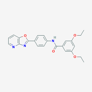 3,5-diethoxy-N-(4-[1,3]oxazolo[4,5-b]pyridin-2-ylphenyl)benzamide