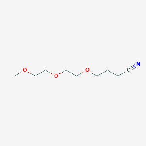 molecular formula C9H17NO3 B2785628 4-[2-(2-Methoxyethoxy)ethoxy]butanenitrile CAS No. 1566897-75-3