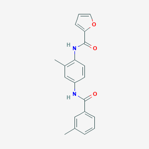 molecular formula C20H18N2O3 B278563 N-{2-methyl-4-[(3-methylbenzoyl)amino]phenyl}-2-furamide 