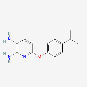 molecular formula C14H17N3O B2785637 6-(4-Propan-2-ylphenoxy)pyridine-2,3-diamine CAS No. 1536771-10-4