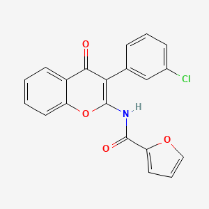 molecular formula C20H12ClNO4 B2785650 N-[3-(3-chlorophenyl)-4-oxo-4H-chromen-2-yl]furan-2-carboxamide CAS No. 900293-55-2