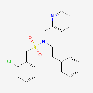 1-(2-chlorophenyl)-N-phenethyl-N-(pyridin-2-ylmethyl)methanesulfonamide