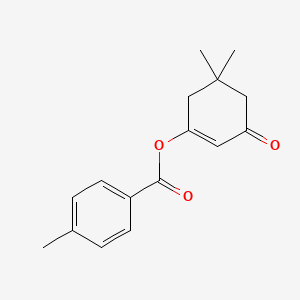molecular formula C16H18O3 B2785679 5,5-Dimethyl-3-oxo-1-cyclohexenyl 4-methylbenzenecarboxylate CAS No. 477854-95-8