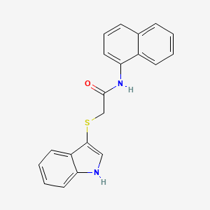 2-((1H-indol-3-yl)thio)-N-(naphthalen-1-yl)acetamide