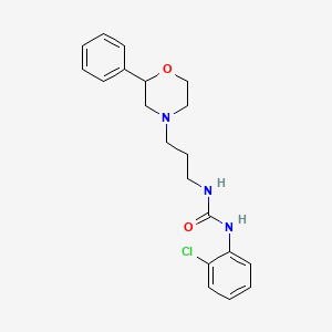 molecular formula C20H24ClN3O2 B2785712 1-(2-Chlorophenyl)-3-(3-(2-phenylmorpholino)propyl)urea CAS No. 1208766-87-3