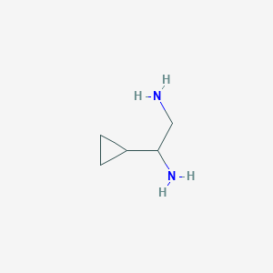 molecular formula C5H12N2 B2785727 1-Cyclopropylethane-1,2-diamine CAS No. 1156284-81-9