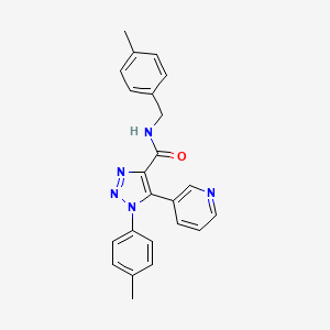 molecular formula C23H21N5O B2785735 N-(4-methylbenzyl)-5-(pyridin-3-yl)-1-(p-tolyl)-1H-1,2,3-triazole-4-carboxamide CAS No. 1207005-64-8
