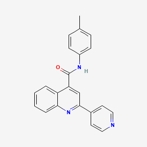molecular formula C22H17N3O B2785746 2-(pyridin-4-yl)-N-(p-tolyl)quinoline-4-carboxamide CAS No. 863670-33-1