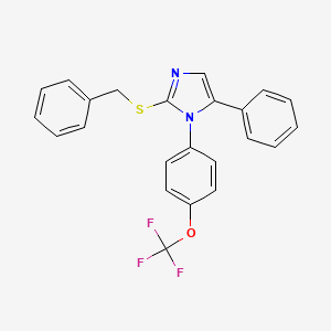 2-(benzylthio)-5-phenyl-1-(4-(trifluoromethoxy)phenyl)-1H-imidazole