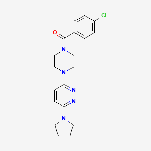3-[4-(4-Chlorobenzoyl)piperazin-1-yl]-6-pyrrolidin-1-ylpyridazine