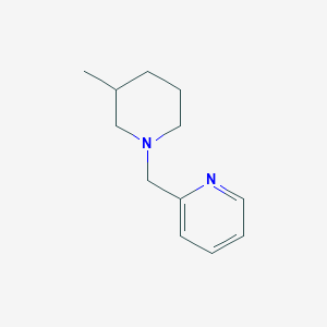 molecular formula C12H18N2 B2785762 2-[(3-Methylpiperidin-1-yl)methyl]pyridine CAS No. 1268340-86-8