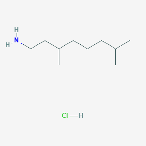 molecular formula C10H24ClN B2785764 3,7-Dimethyloctan-1-amine;hydrochloride CAS No. 578008-82-9