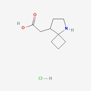 2-(5-Azaspiro[3.4]octan-8-yl)acetic acid;hydrochloride