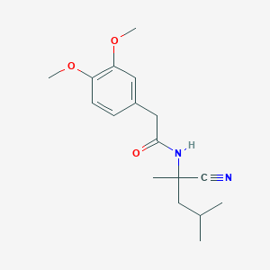 molecular formula C17H24N2O3 B2785781 N-(1-cyano-1,3-dimethylbutyl)-2-(3,4-dimethoxyphenyl)acetamide CAS No. 1311572-38-9