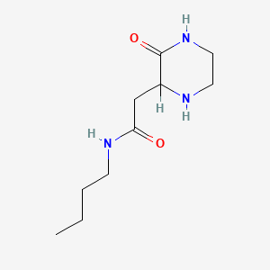 molecular formula C10H19N3O2 B2785792 N-butyl-2-(3-oxopiperazin-2-yl)acetamide CAS No. 1008239-26-6