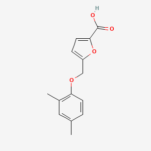 molecular formula C14H14O4 B2785798 5-[(2,4-Dimethylphenoxy)methyl]furan-2-carboxylic acid CAS No. 869950-23-2