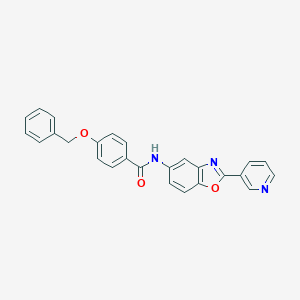 molecular formula C26H19N3O3 B278580 4-(benzyloxy)-N-(2-pyridin-3-yl-1,3-benzoxazol-5-yl)benzamide 
