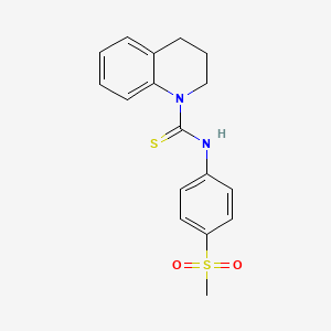 molecular formula C17H18N2O2S2 B2785812 N-(4-(methylsulfonyl)phenyl)-3,4-dihydroquinoline-1(2H)-carbothioamide CAS No. 900135-81-1