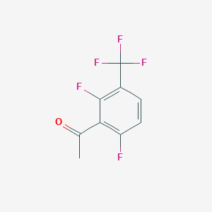 molecular formula C9H5F5O B2785814 2',6'-Difluoro-3'-(trifluoromethyl)acetophenone CAS No. 1202679-47-7
