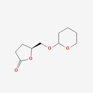 (5S)-5-(((Tetrahydro-2H-pyran-2-YL)oxy)methyl)dihydrofuran-2(3H)-one