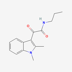 2-(1,2-dimethylindol-3-yl)-2-oxo-N-propylacetamide