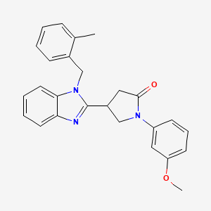 1-(3-methoxyphenyl)-4-[1-(2-methylbenzyl)-1H-benzimidazol-2-yl]pyrrolidin-2-one