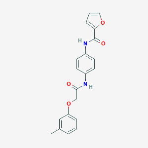 Furan-2-carboxylic acid [4-(2-m-tolyloxy-acetylamino)-phenyl]-amide