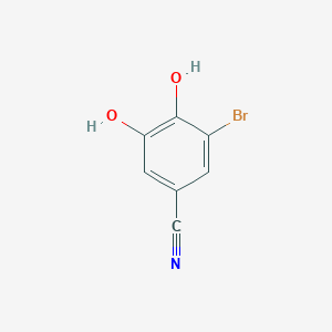 molecular formula C7H4BrNO2 B2785823 3-溴-4,5-二羟基苯甲腈 CAS No. 38897-25-5