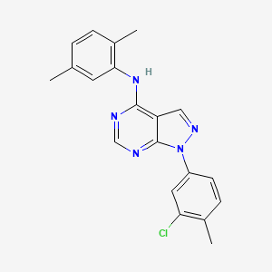 molecular formula C20H18ClN5 B2785830 1-(3-chloro-4-methylphenyl)-N-(2,5-dimethylphenyl)-1H-pyrazolo[3,4-d]pyrimidin-4-amine CAS No. 890892-42-9