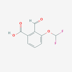 molecular formula C9H6F2O4 B2785839 3-(Difluoromethoxy)-2-formylbenzoic acid CAS No. 2248340-20-5