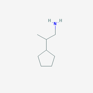 molecular formula C8H17N B2785850 2-Cyclopentylpropan-1-amine CAS No. 1082507-39-8