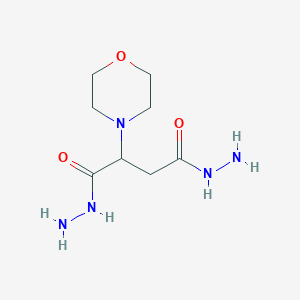 molecular formula C8H17N5O3 B2785900 2-(Morpholin-4-yl)butanedihydrazide CAS No. 76320-85-9