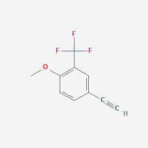 molecular formula C10H7F3O B2785914 4-Ethynyl-1-methoxy-2-(trifluoromethyl)benzene CAS No. 1877281-26-9