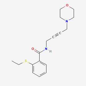 molecular formula C17H22N2O2S B2785918 2-(ethylthio)-N-(4-morpholinobut-2-yn-1-yl)benzamide CAS No. 1396815-56-7