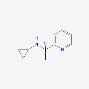 molecular formula C10H14N2 B2785932 N-[1-(pyridin-2-yl)ethyl]cyclopropanamine CAS No. 867008-55-7