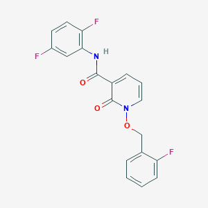 molecular formula C19H13F3N2O3 B2785947 N-(2,5-difluorophenyl)-1-[(2-fluorophenyl)methoxy]-2-oxopyridine-3-carboxamide CAS No. 868679-01-0