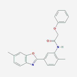N-[2-methyl-5-(6-methyl-1,3-benzoxazol-2-yl)phenyl]-2-phenoxyacetamide
